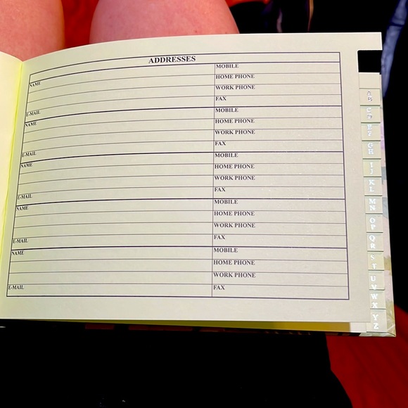 Brand New Hardback phone and address Book - Picture 3 of 9